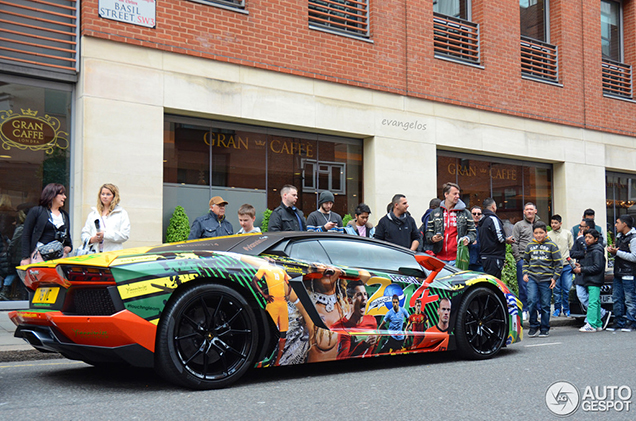 This Lamborghini Aventador LP700-4 is ready for the World Cup!