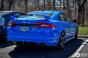 Beautiful blue Jaguar XFR-S shows up in the United States
