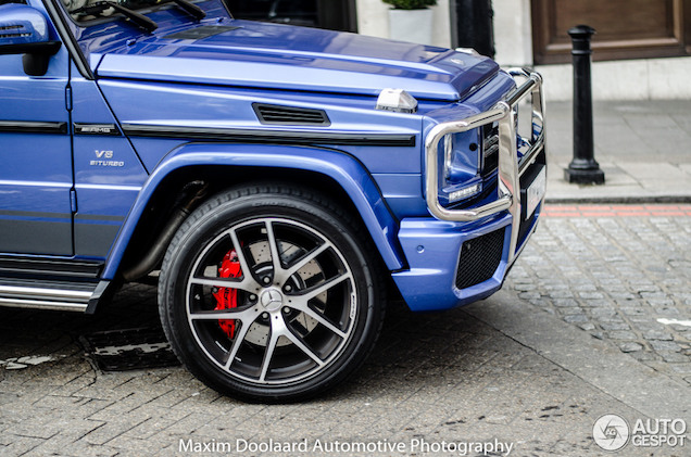 Blauwe Mercedes-AMG G63 Edition 463 maakt London onveilig