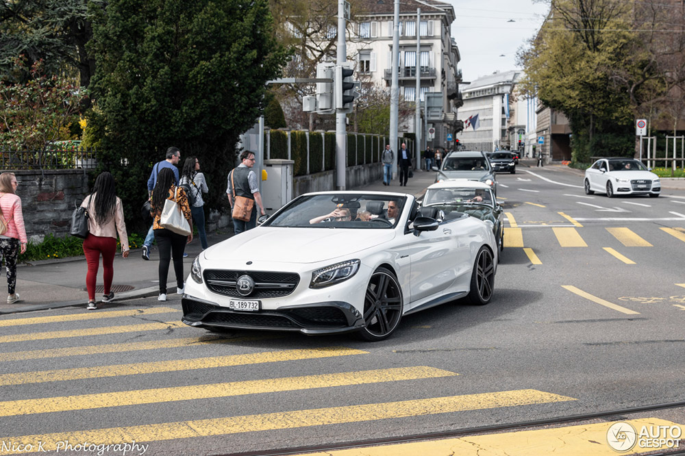 Brabus S B63-650 is een knoepert van een cabrio