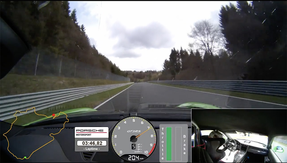 Filmpje: Porsche 991 GT3 RS gaat vol over de Nürburgring