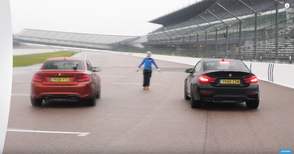Filmpje: BMW M2 CS neemt het op tegen de M4 CS
