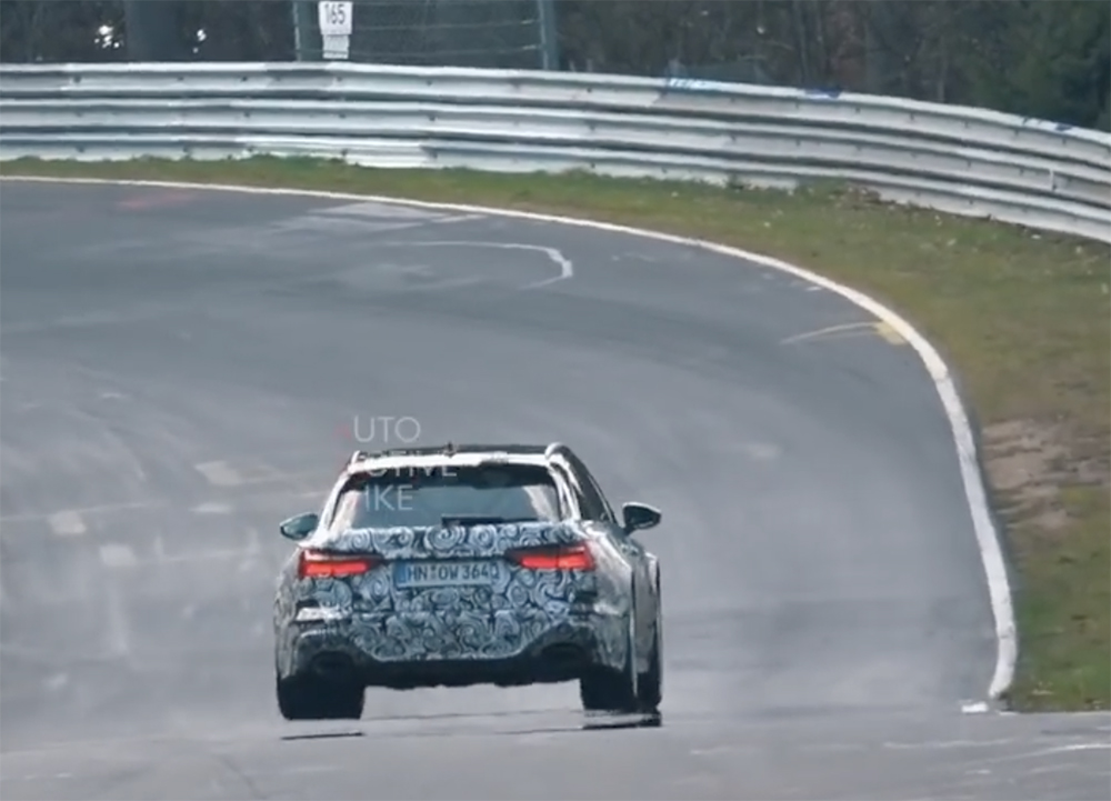 Audi test de RS6 Avant C8 hard op de Nürburgring