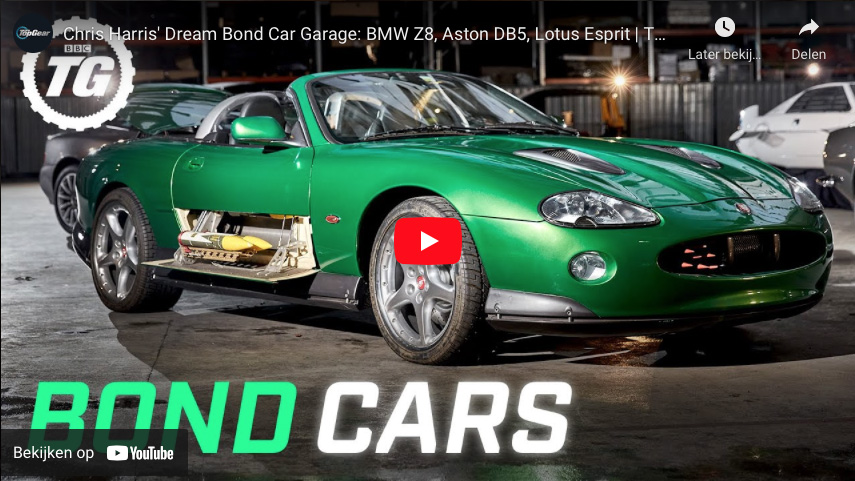 Filmpje: een kijkje in een garage vol met James Bond auto's