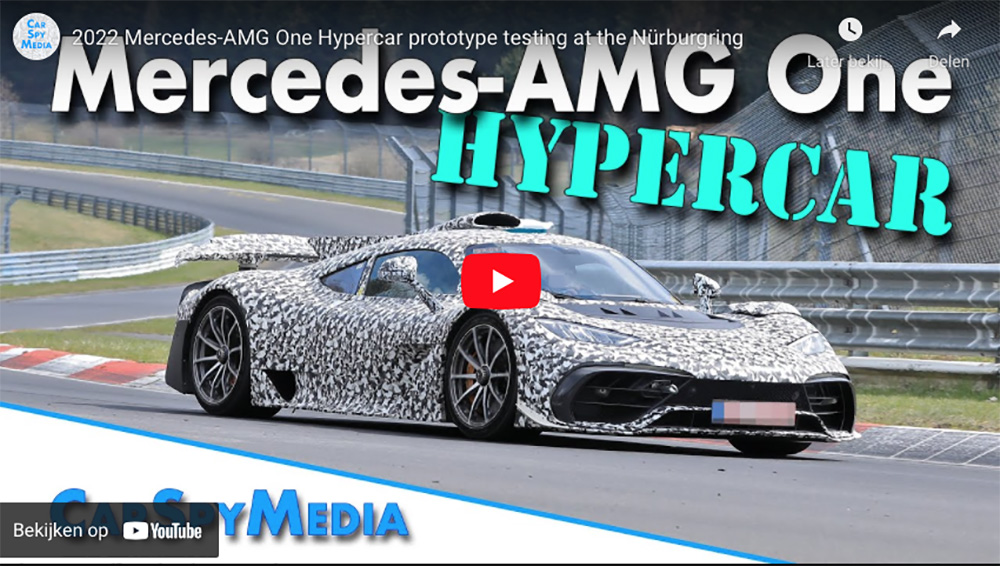 Bewegend beeld van de Mercedes-AMG Project One