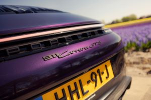 Porsche 911 GTS T-Hybrid Cabriolet meets the Dutch flower fields