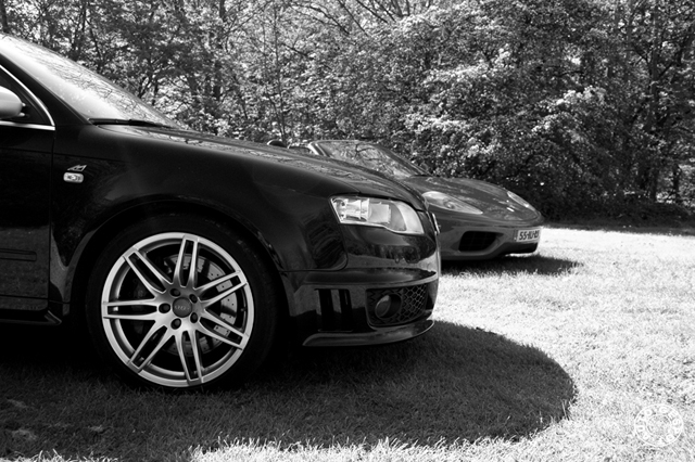 Dubbelshoot: Audi RS4 en Ferrari 360 Spider