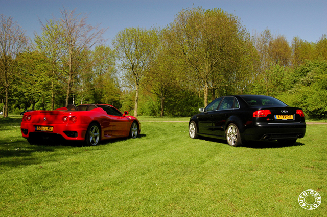 Dubbelshoot: Audi RS4 en Ferrari 360 Spider