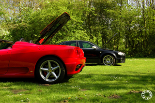 Dubbelshoot: Audi RS4 en Ferrari 360 Spider