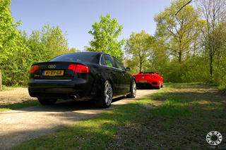 Dubbelshoot: Audi RS4 en Ferrari 360 Spider