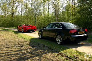 Dubbelshoot: Audi RS4 en Ferrari 360 Spider