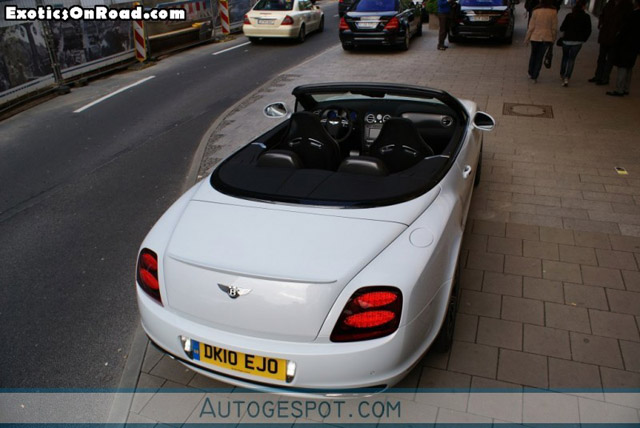 The real deal: Bentley Continental GTC Supersports gespot