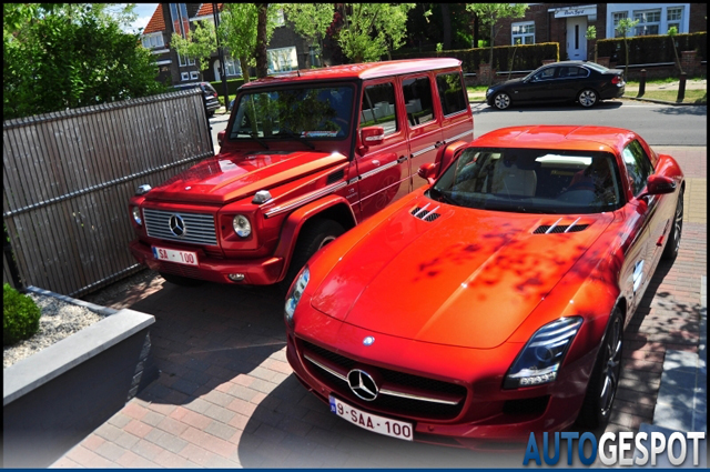 Spot van de dag: Mercedes-Benz SLS AMG in Knokke-Heist