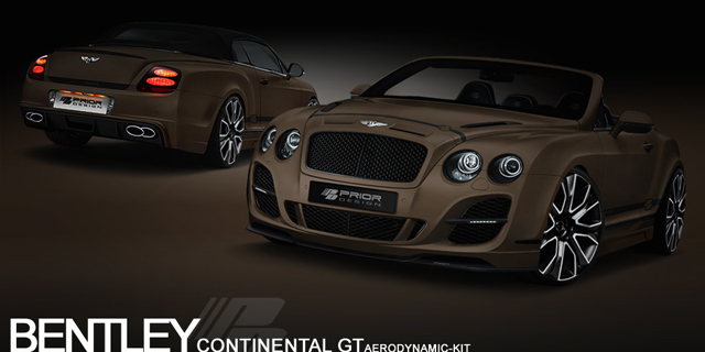 Prior-Design toont aerodynamisch pakket voor Bentley Continental GTC