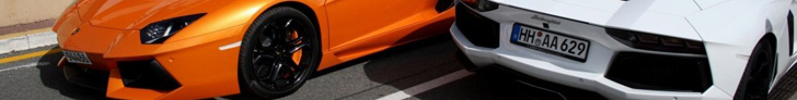 Une jolie combinaison de couleurs sur cette Lamborghini Aventador LP700-4