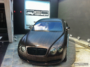 Van brons tot bruin: Bentley Continental GT met alligatorwrap