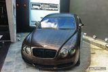 From brass to brown: Bentley Continental GT with an alligator wrap