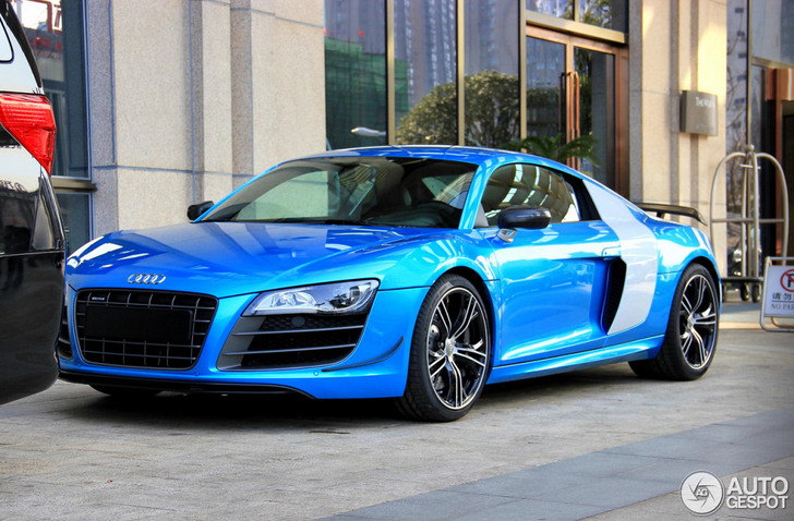 Audi R8 V10 China Edition is prachtig blauw