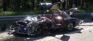 Mercedes-Benz 300 SL Gullwing crashes during Mille Miglia