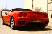 Ferrari 360 Spider is fitted with a remarkable license plate