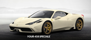以这一个法拉利 458 Speciale 网上设计室开始新的一周