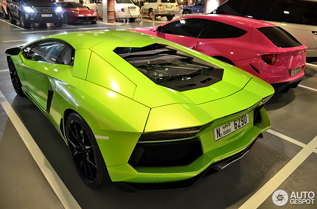 Dubai is full of supercars with trendy colours