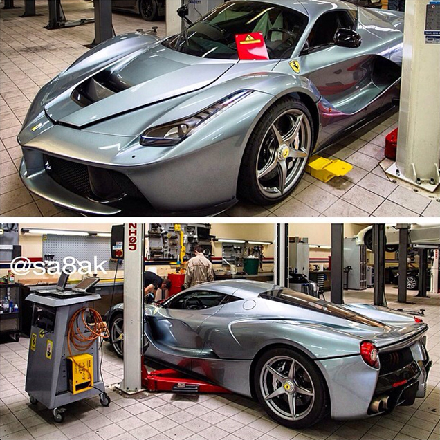 LaFerrari can now be spotted in a grey colour