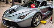 LaFerrari can now be spotted in a grey colour