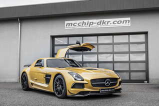 McChip-DKR stuwt de Mercedes-Benz SLS AMG Black Series naar nog groter