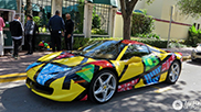 Artistic Ferrari 458 Spider spotted in Miami Beach