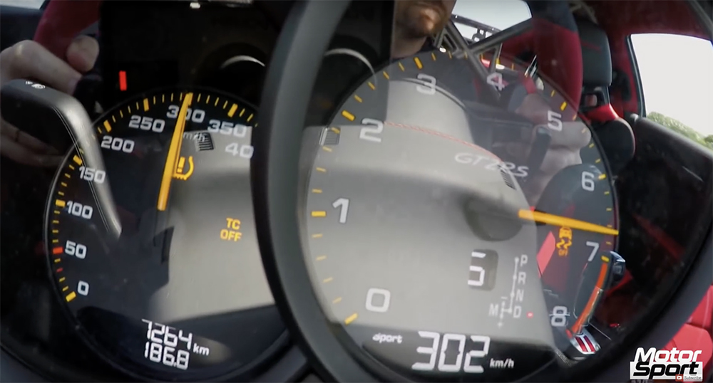 Movie: Launch Porsche 991 GT2 RS from 0 to 300 km/h (186 mp/h)