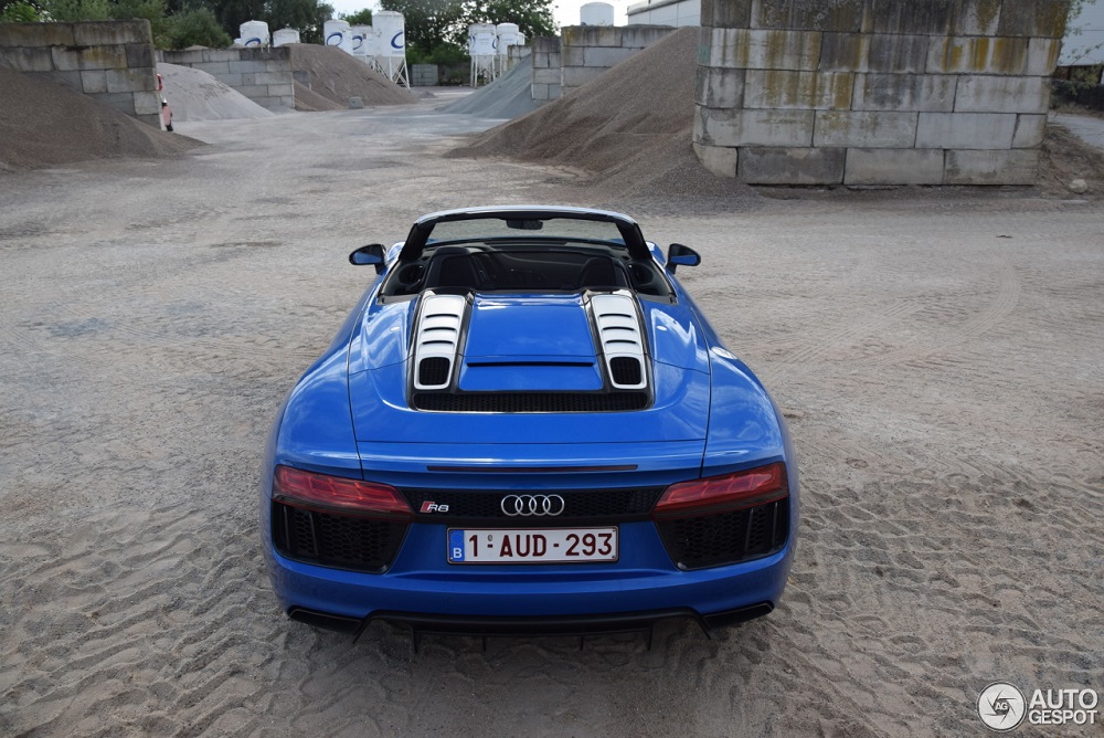 Audi R8 V10 Spyder geniet van een fotoshoot