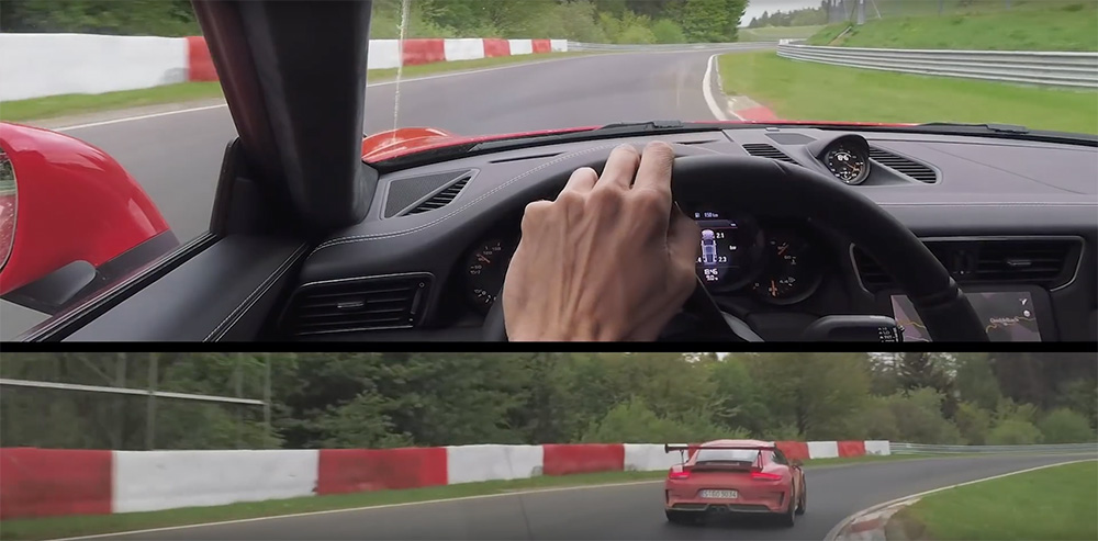 Filmpje: Porsches 991 GT3 en GT3 RS hebben plezier op de Ring