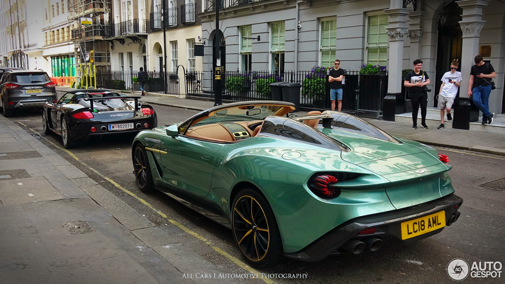 Prachtige Aston Martin Vanquish Zagato Speedster gespot in Londen