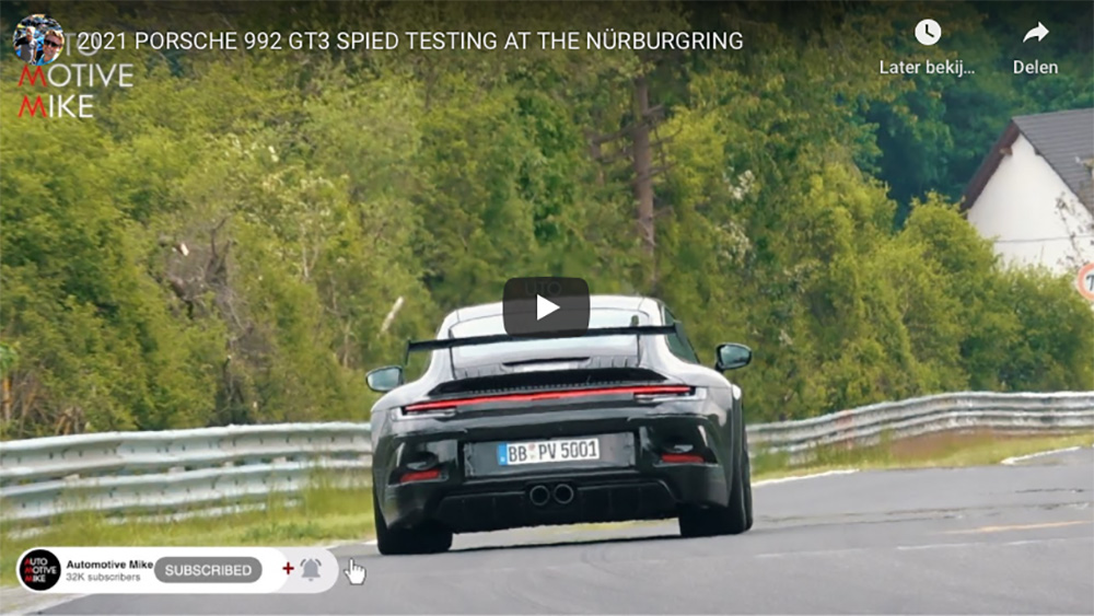  Porsche 992 GT3 is tearing it up at the Nürburgring 