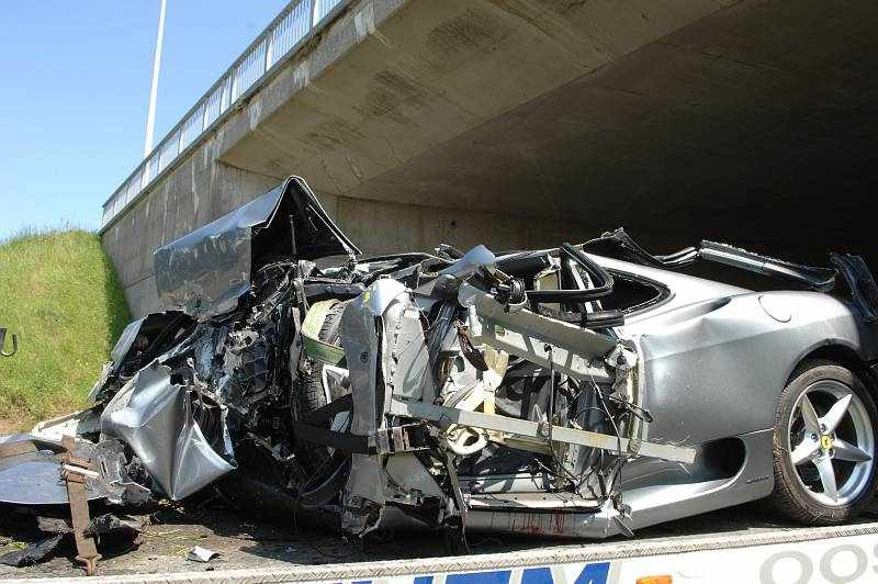 Dodelijk ongeval met een Ferrari 360 Modena