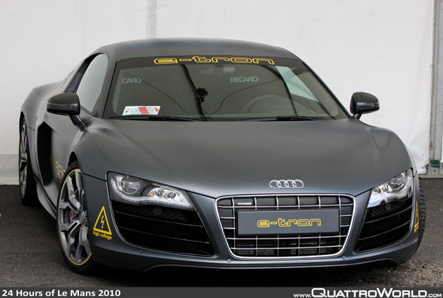 Gespot tijdens Le Mans: Audi E-tron
