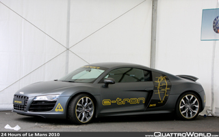 Gespot tijdens Le Mans: Audi E-tron