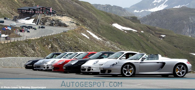 Spot van de dag: prachtige Porsche combo hoog in de bergen