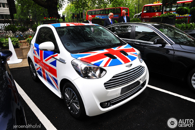 Aston Martin Cygnet with matching sticker spotted!