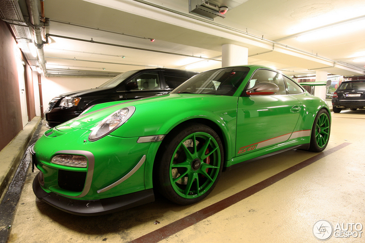 Elle est verte et rapide : la Porsche 997 GT3 RS 4.0