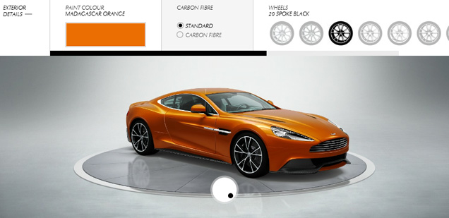 Tijd over? Configureer je eigen Aston Martin Vanquish!