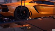 Lamborghini Aventador LP700-4 in St. Tropez abgeschleppt
