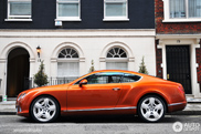 Spotted: beautiful orange Bentley Continental GT 2012
