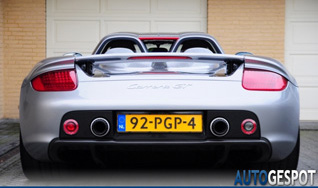 100% der in den Niederlanden registrierten Porsche Carrera GT's gespottet!