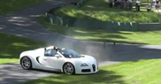Bugatti Veyron 16.4 Grand Sport eats grass