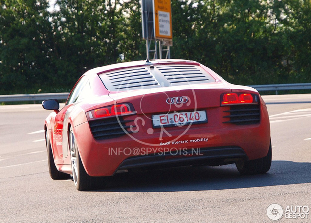 Electric Audi R8 e-tron spotted at the Nürburgring