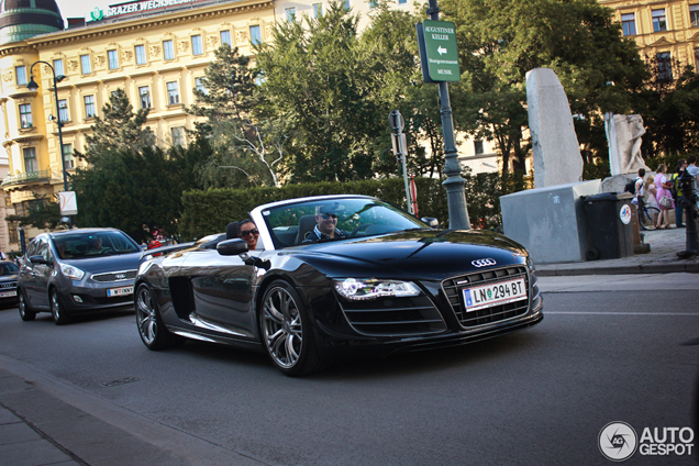 Hard to spot: de Audi R8 GT Spyder