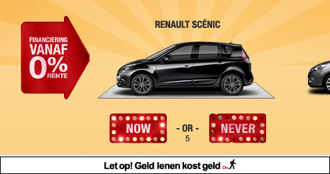 Now or Never weken bij Renault