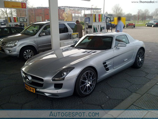 74% van de in Nederland geregistreerde Mercedes-Benz SLS AMG gespot!